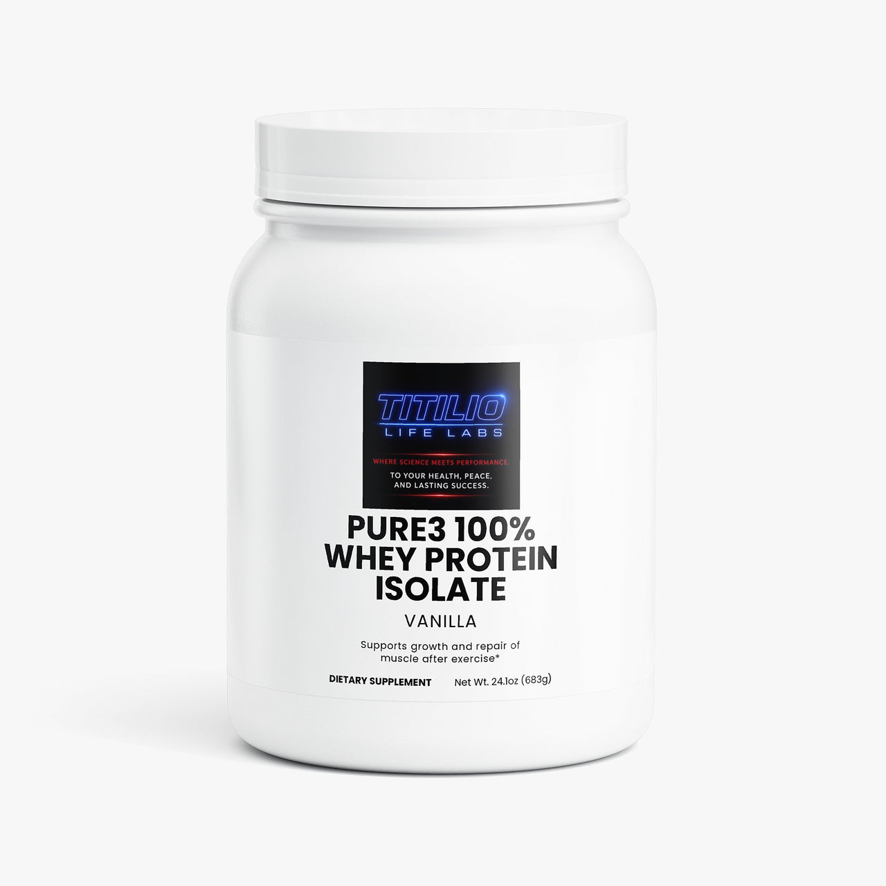 Pure3 100% Whey Protein Isolate (Vanilla)
