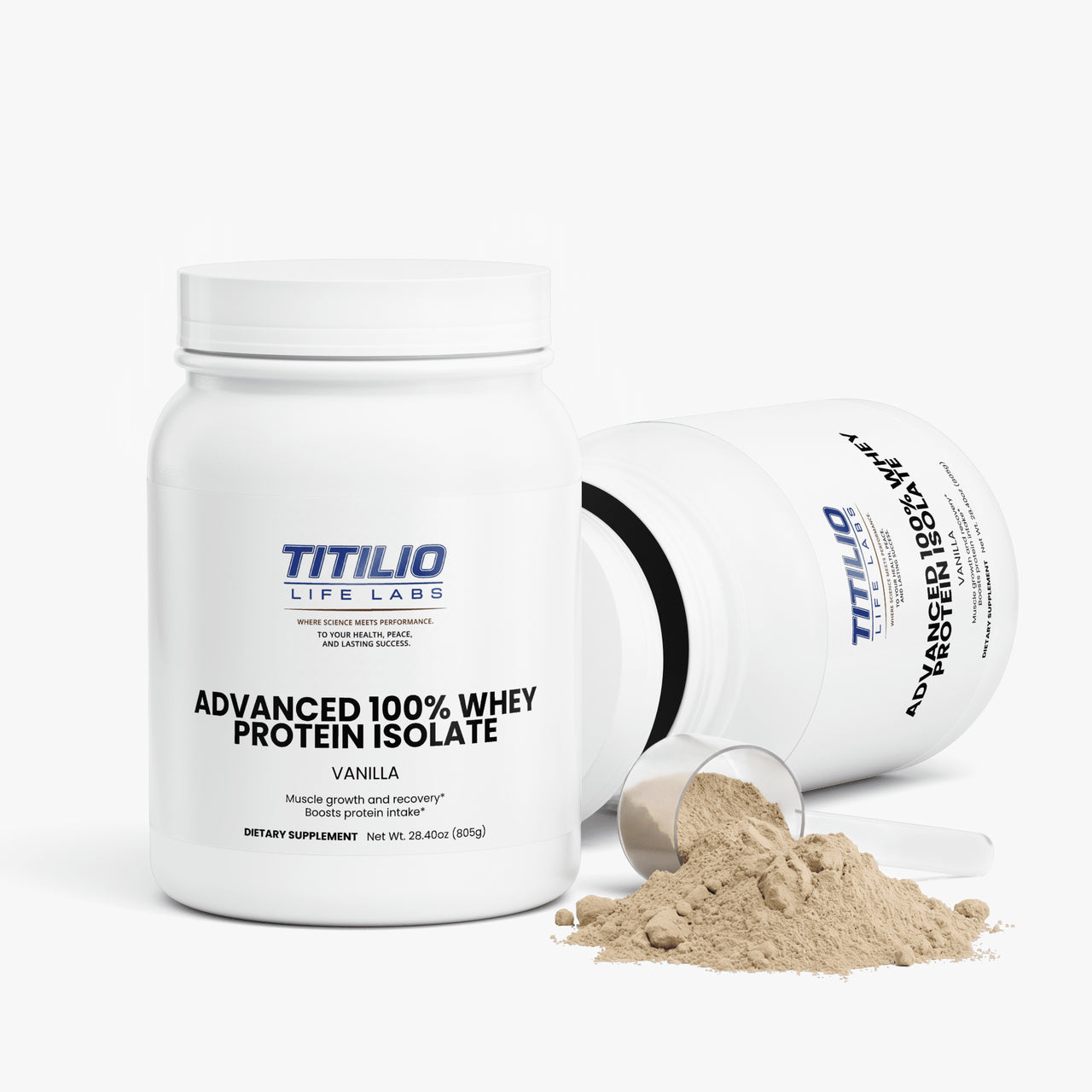 Advanced 100% Whey Protein Isolate Vital Nutra (Vanilla) - Titilio Life Labs - Titilio.com