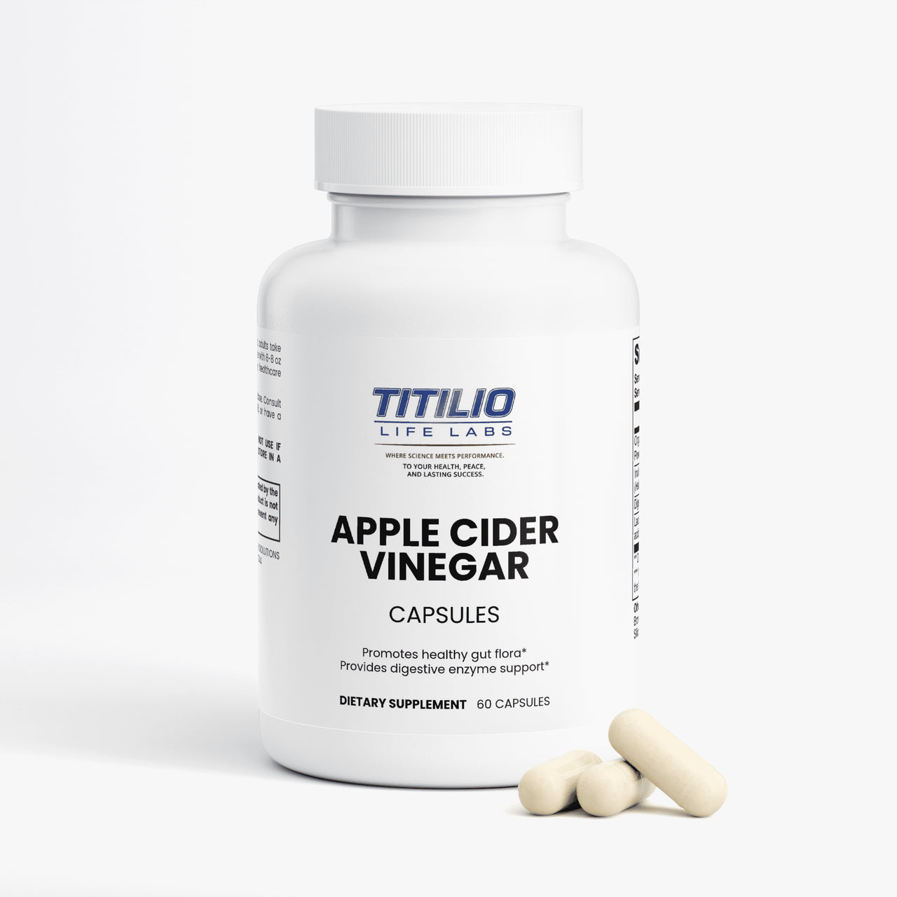 Apple Cider Vinegar Capsules Vital Nutra - Titilio Life Labs - Titilio.com