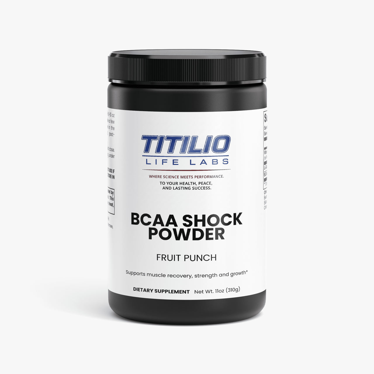 BCAA Shock Powder Vital Nutra (Fruit Punch) - Titilio Life Labs - Titilio.com