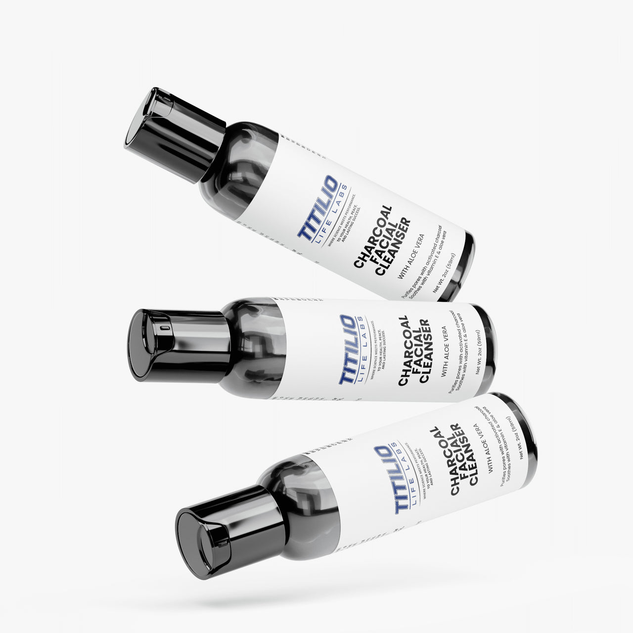 Charcoal Facial Cleanser Vital Nutra - Titilio Life Labs - Titilio.com