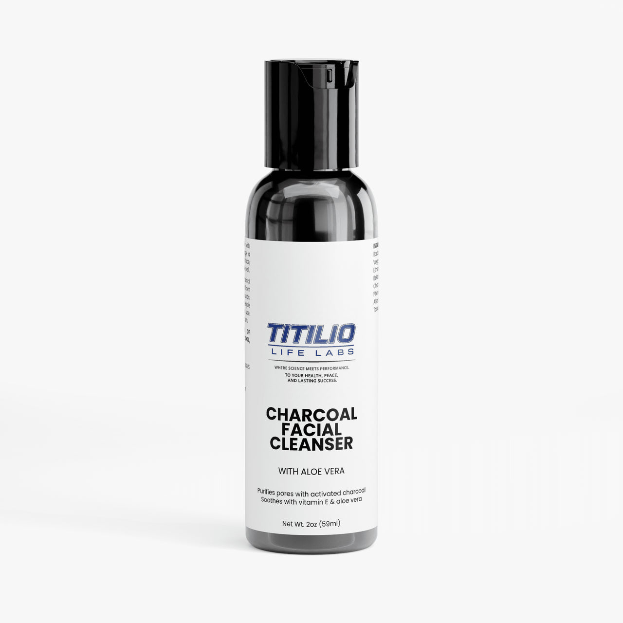 Charcoal Facial Cleanser Vital Nutra - Titilio Life Labs - Titilio.com