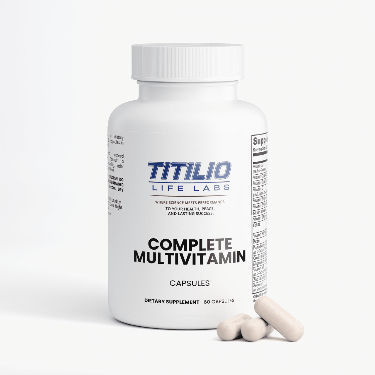 Complete Multivitamin Vital Nutra - Titilio Life Labs - Titilio.com