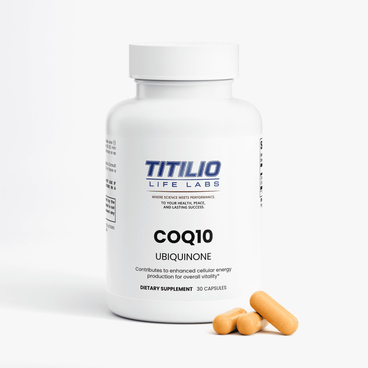 CoQ10 Ubiquinone Vital Nutra - Titilio Life Labs - Titilio.com