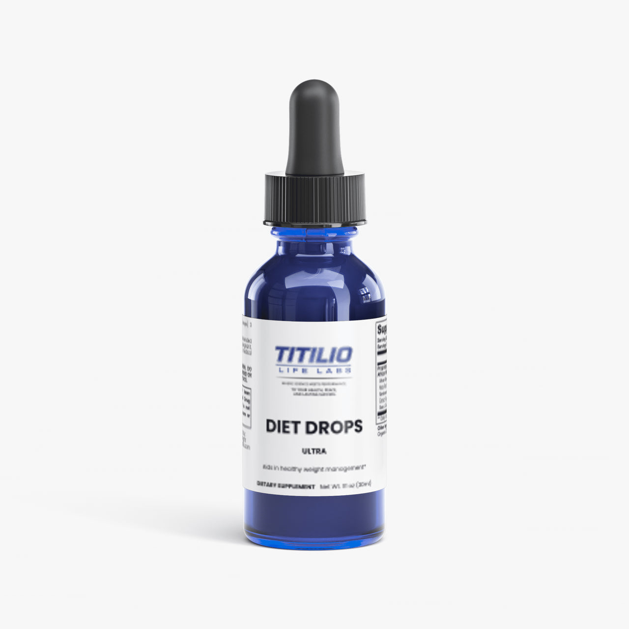 Diet Drops Ultra Vital Nutra 1 oz - Titilio Life Labs - Titilio.com