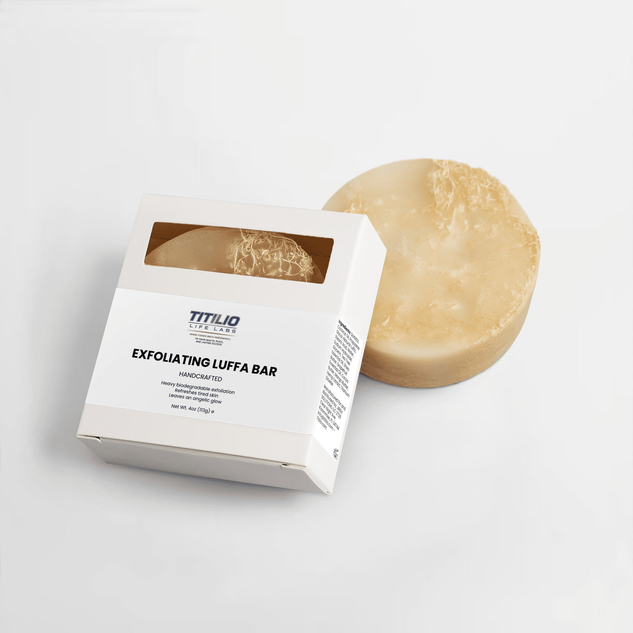 Exfoliating Luffa Bar Vital Nutra - Titilio Life Labs - Titilio.com