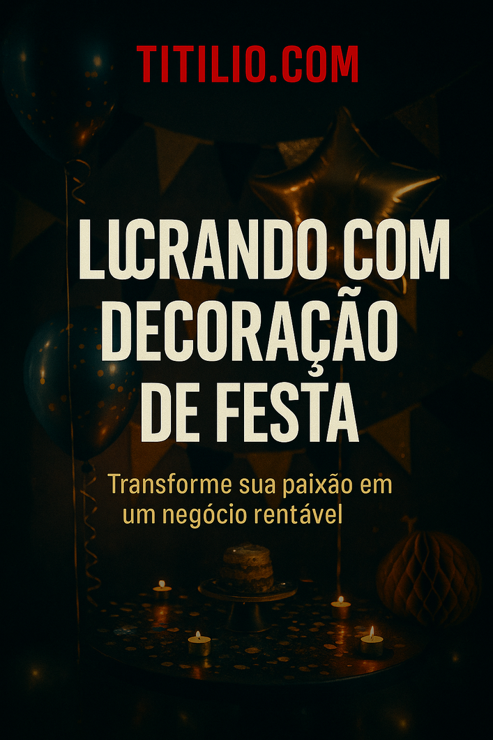 E-book: Lucrando com Decoração de Festa