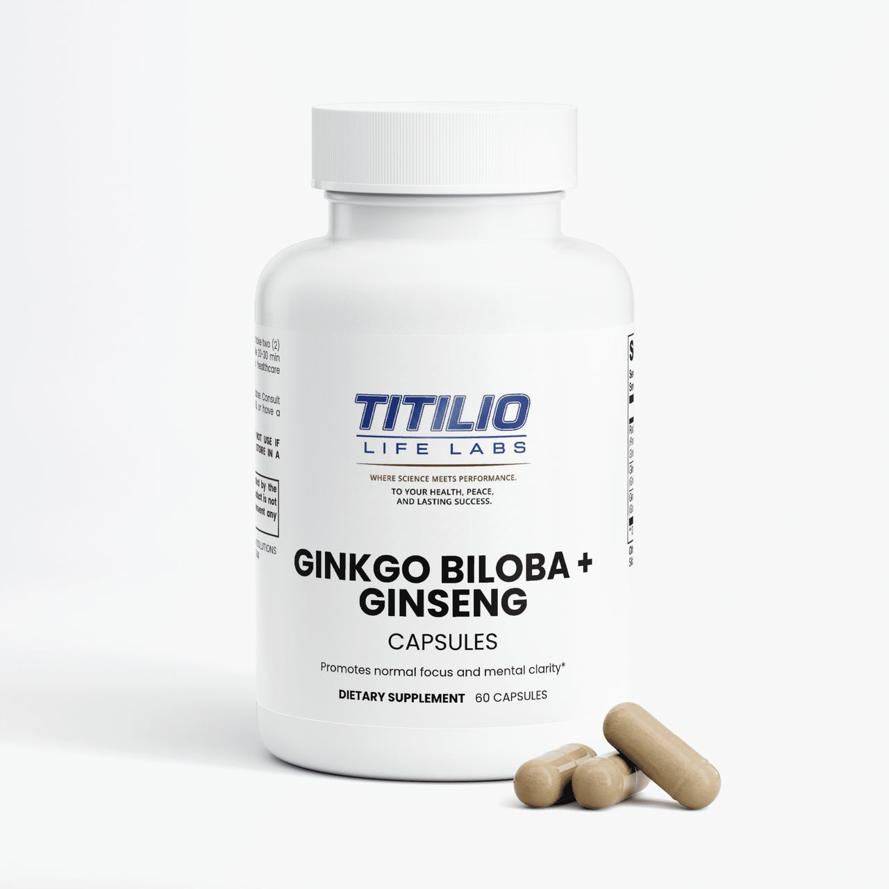 Ginkgo Biloba + Ginseng Vital Nutra - Titilio Life Labs. - Titilio.com
