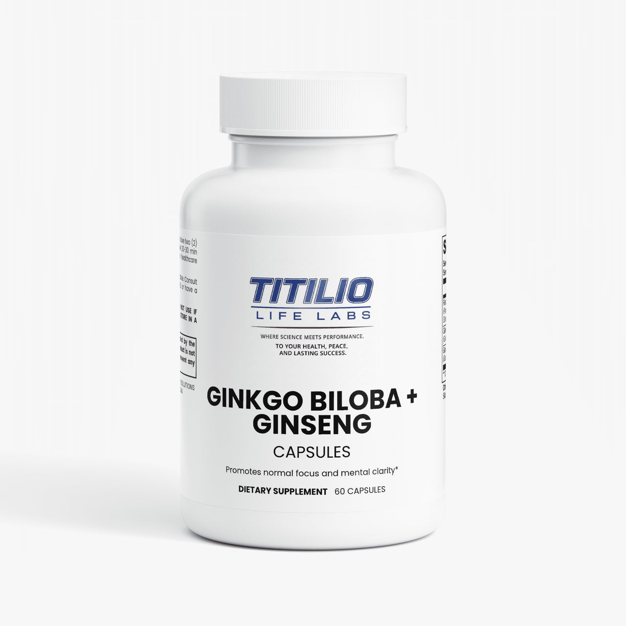 Ginkgo Biloba + Ginseng Vital Nutra - Titilio Life Labs. - Titilio.com