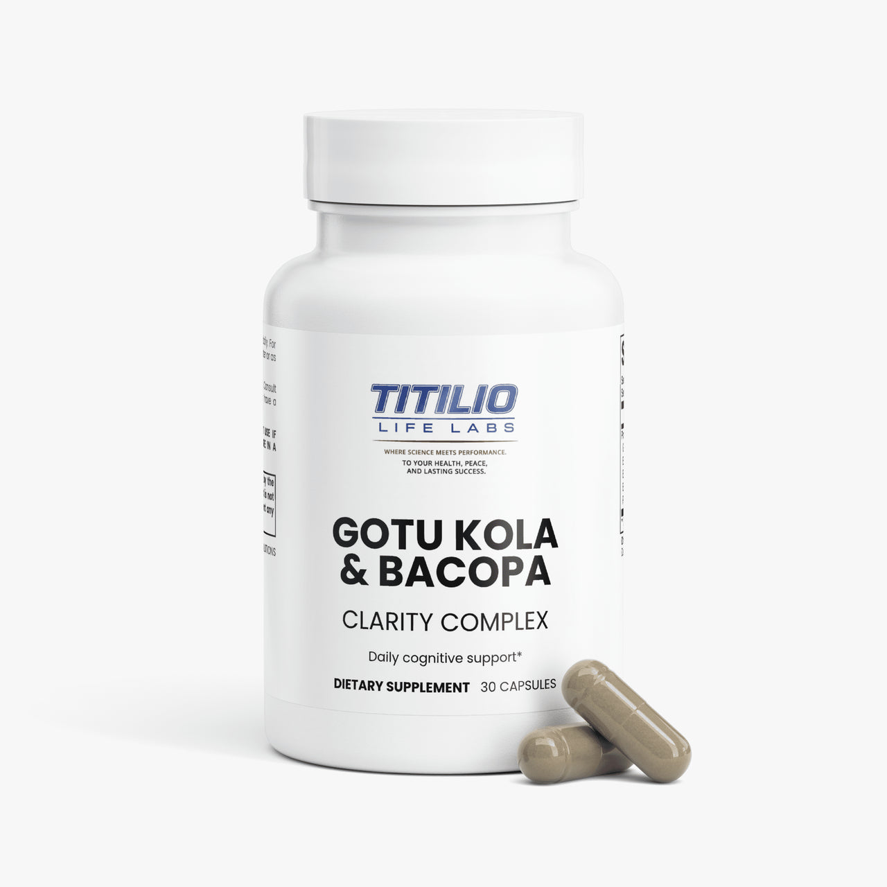 Gotu Kola & Bacopa Clarity Complex Vital Nutra - Titilio Life Labs - Titilio.com