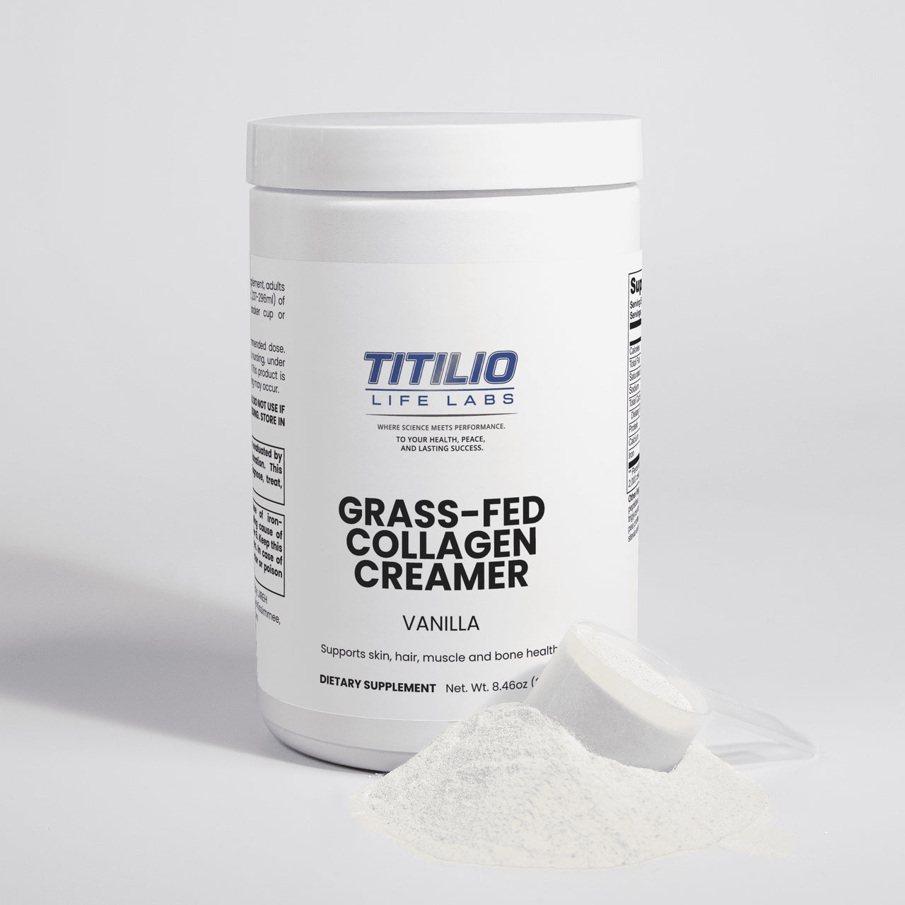 Grass-Fed Collagen Creamer Vital Nutra (Vanilla) - Titilio Life Labs - Titilio.com