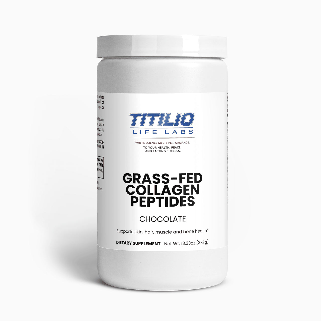 Grass-Fed Collagen Peptides Powder Vital Nutra (Chocolate) - Titilio Life Labs - Titilio.com
