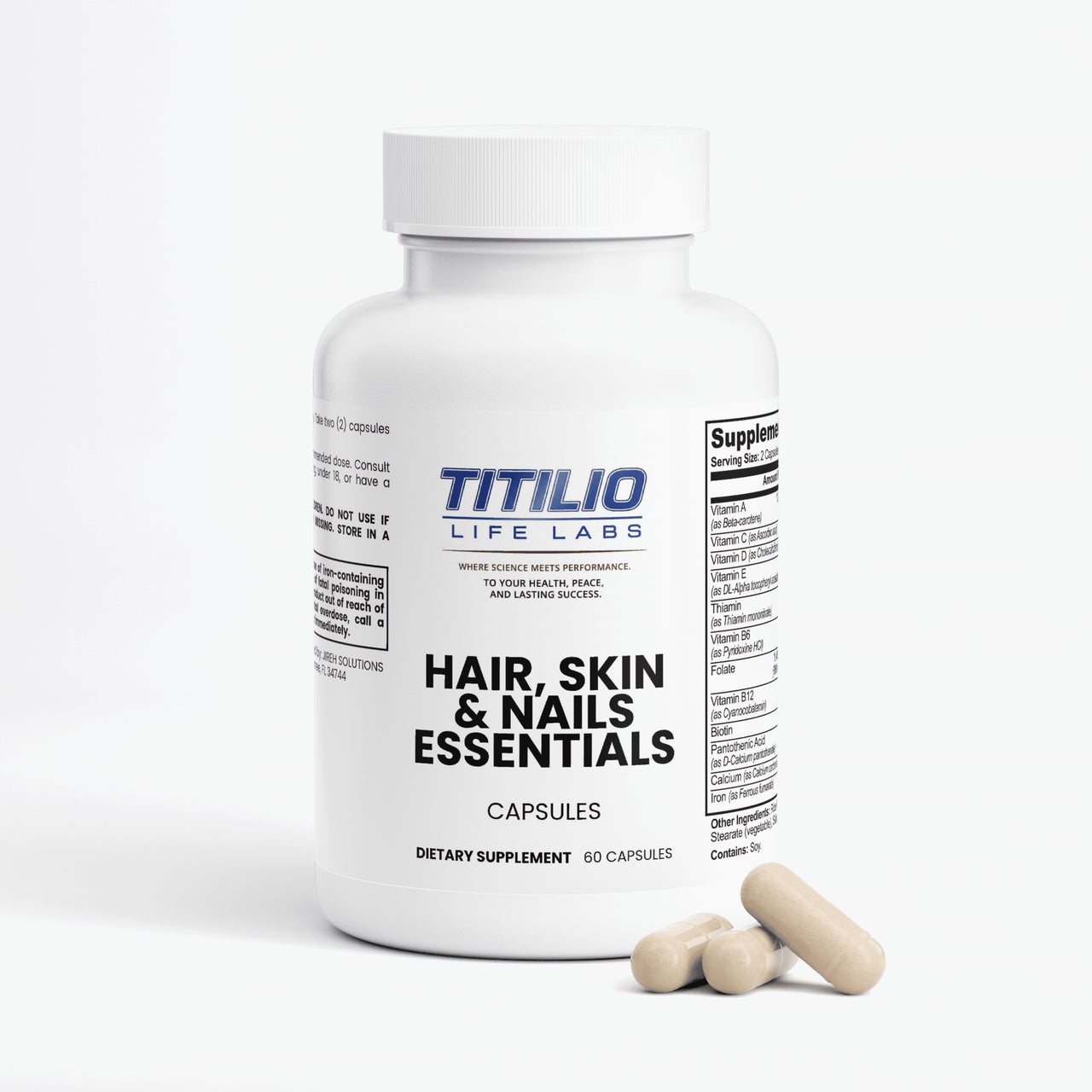 Hair, Skin and Nails Essentials Vital Nutra - Titilio Life Labs - Titilio.com