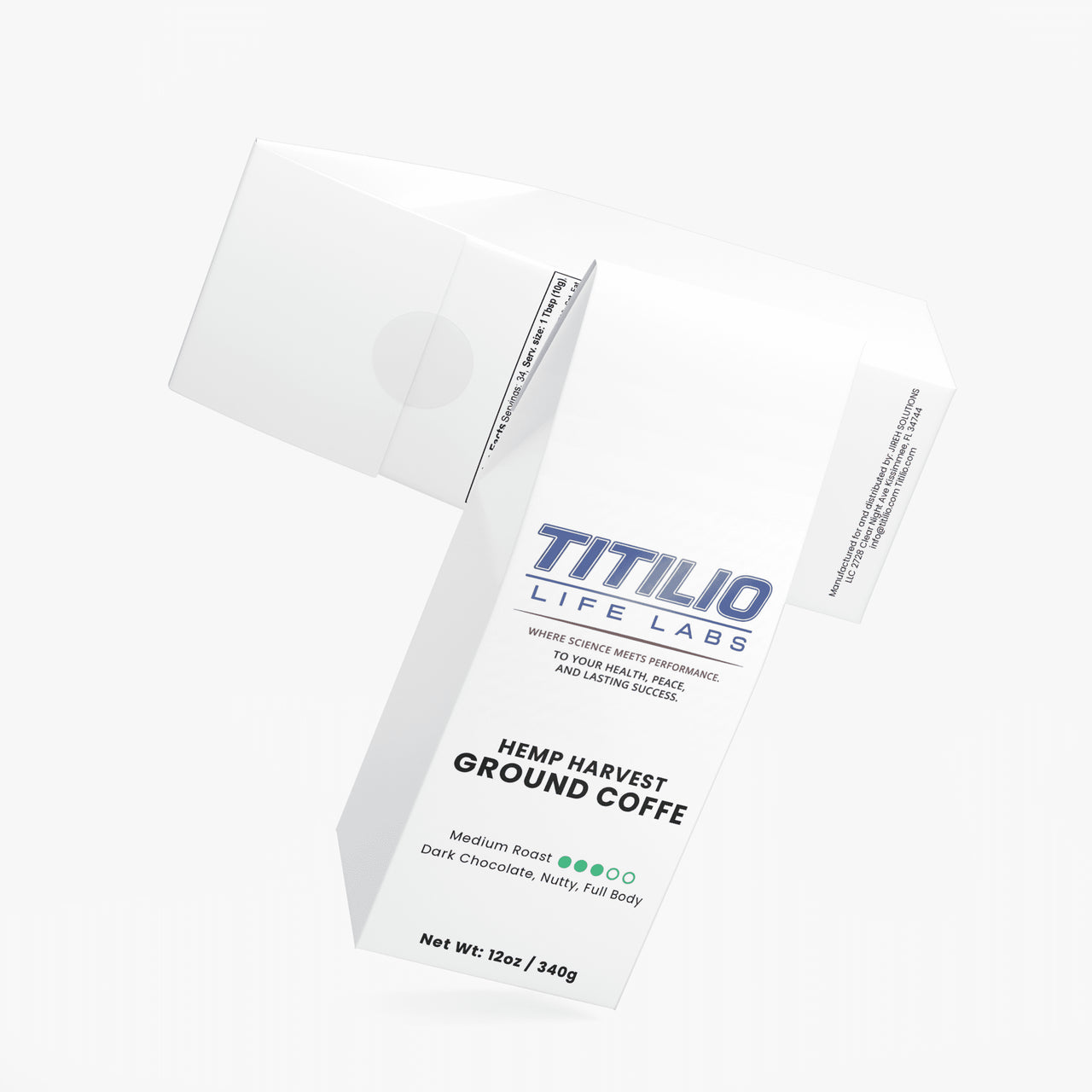 Hemp Harvest Coffee Vital Nutra (Medium Roast) - Titilio Life Labs - Titilio.com