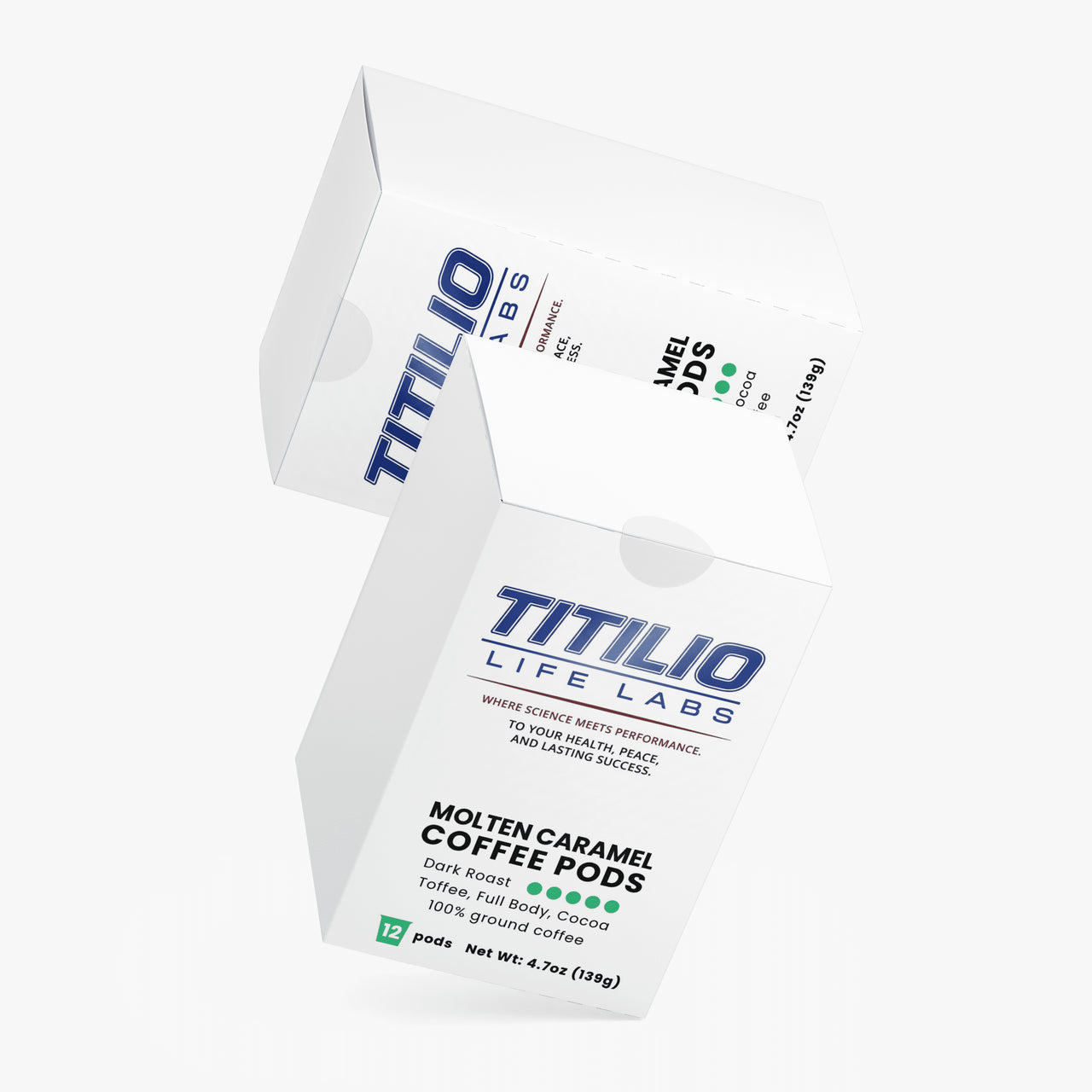 Molten Caramel Coffee Pods Vital Nutra (Dark Roast) - Titilio Life Labs - Titilio.com