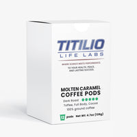 Molten Caramel Coffee Pods Vital Nutra (Dark Roast) - Titilio Life Labs - Titilio.com