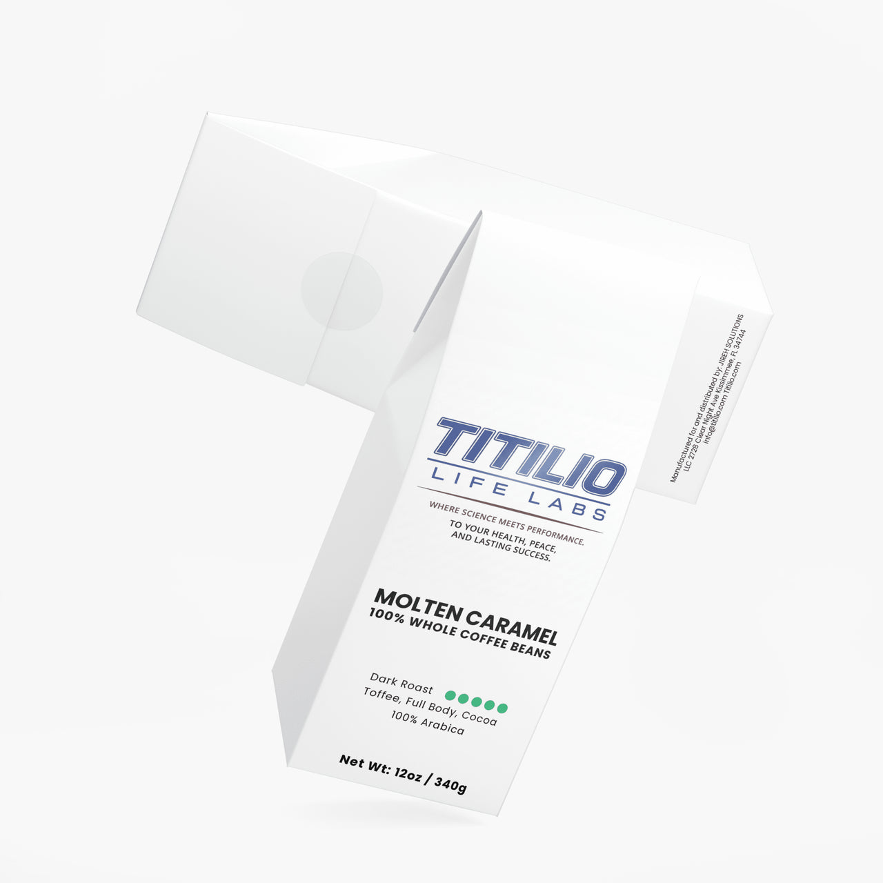 Molten Caramel Coffee Vital Nutra (Dark Roast) - Titilio Life Labs - Titilio.com