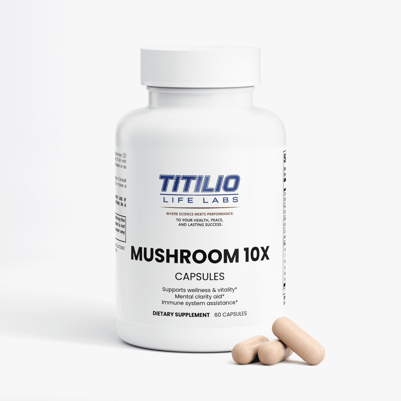 Mushroom Complex 10 X Vital Nutra - Titilio Life Labs - Titilio.com