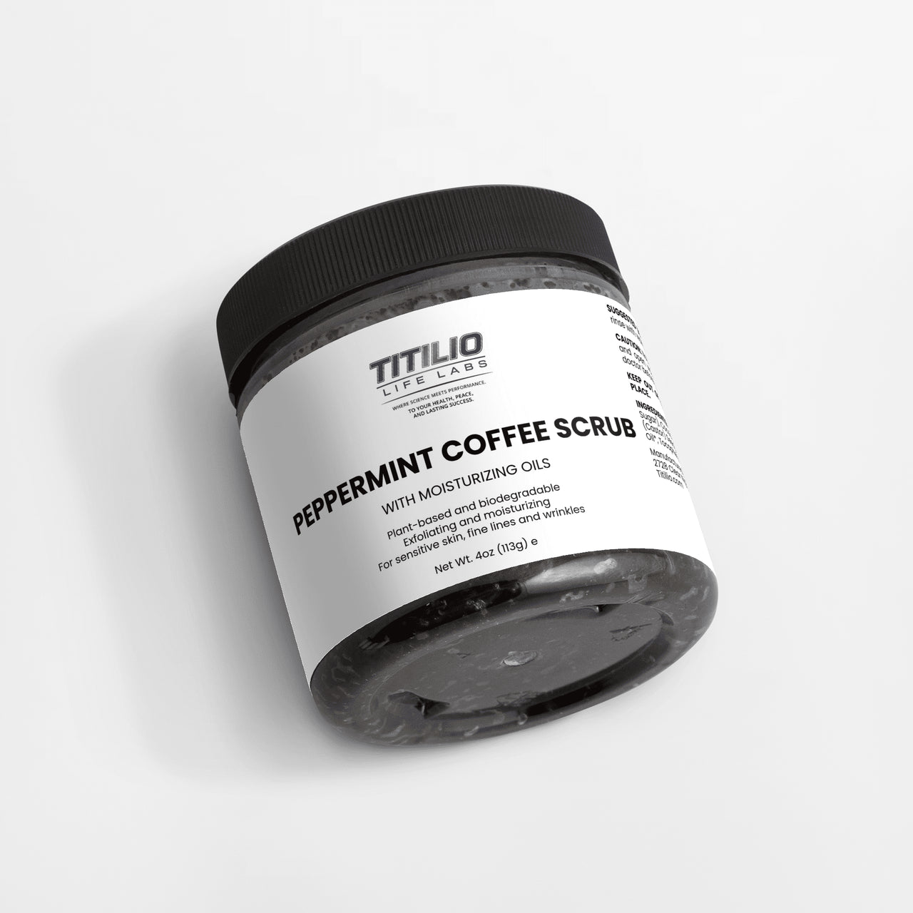 Peppermint Coffee Scrub Vital Nutra - Titilio Life Labs - Titilio.com