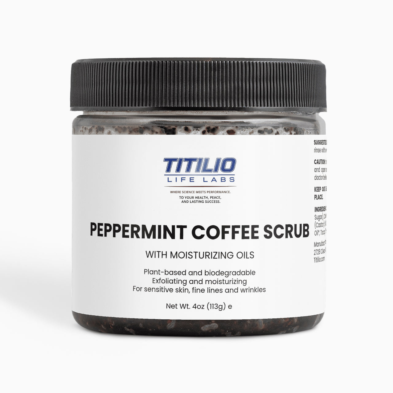 Peppermint Coffee Scrub Vital Nutra - Titilio Life Labs - Titilio.com