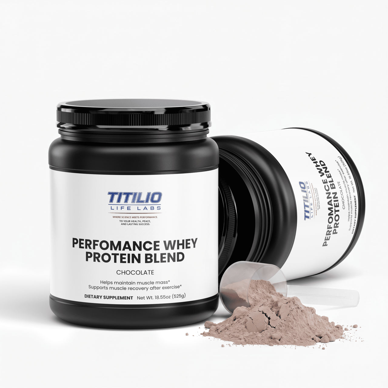 Performance Whey Protein Blend Vital Nutra (Chocolate) - Titilio Life Labs - Titilio.com