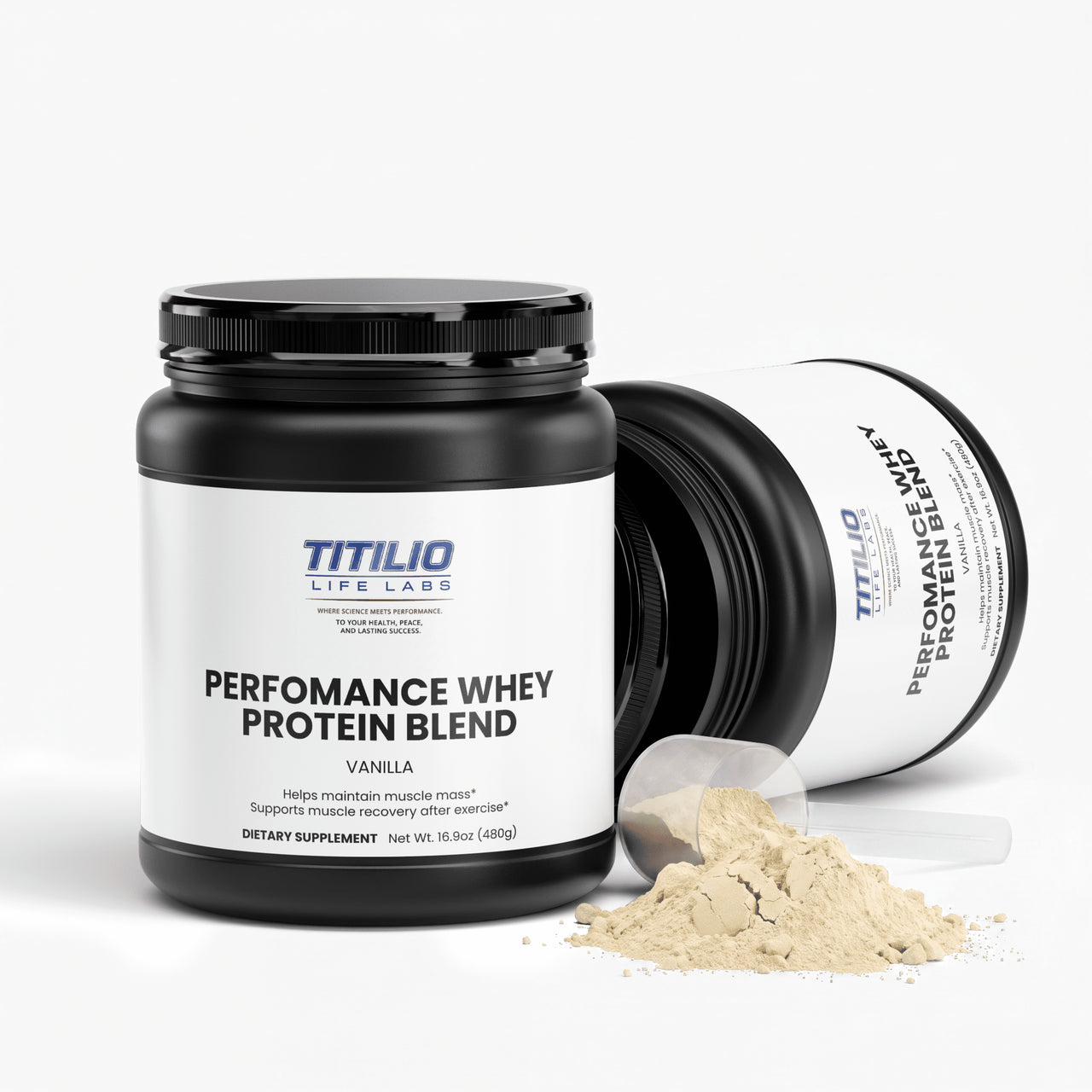 Performance Whey Protein Blend Vital Nutra (Vanilla) - Titilio Life Labs - Titilio.com