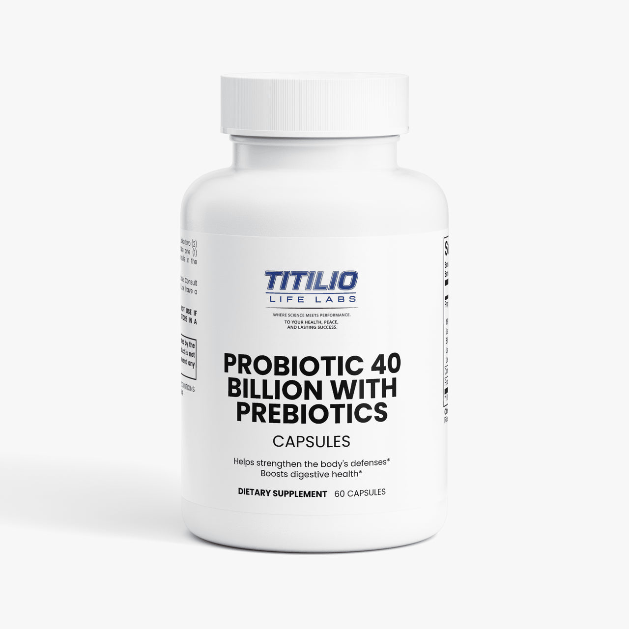 Probiotic 40 Billion with Prebiotics Vital Nutra - Titilio Life Labs - Titilio.com