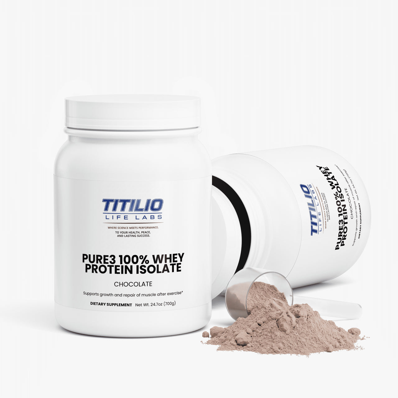Pure3 100% Whey Protein Isolate Vital Nutra (Chocolate) - Titilio Life Labs - Titilio.com
