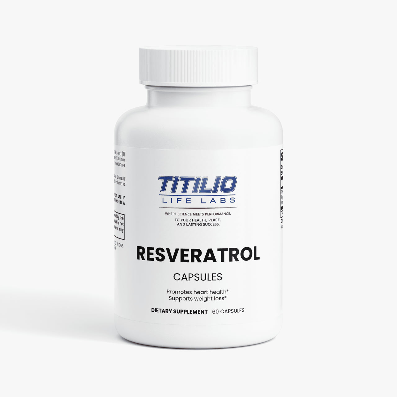 Resveratrol Vital Nutra 50% 600mg - Titilio Life Labs - Titilio.com