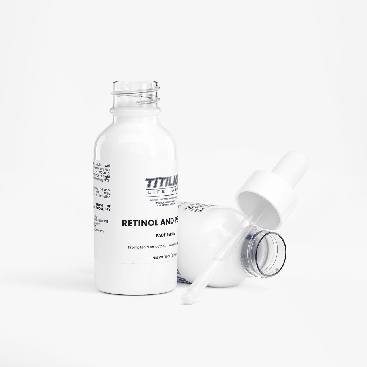Retinol and Peptide Face Serum Vital Nutra - Titilio Life Labs - Titilio.com