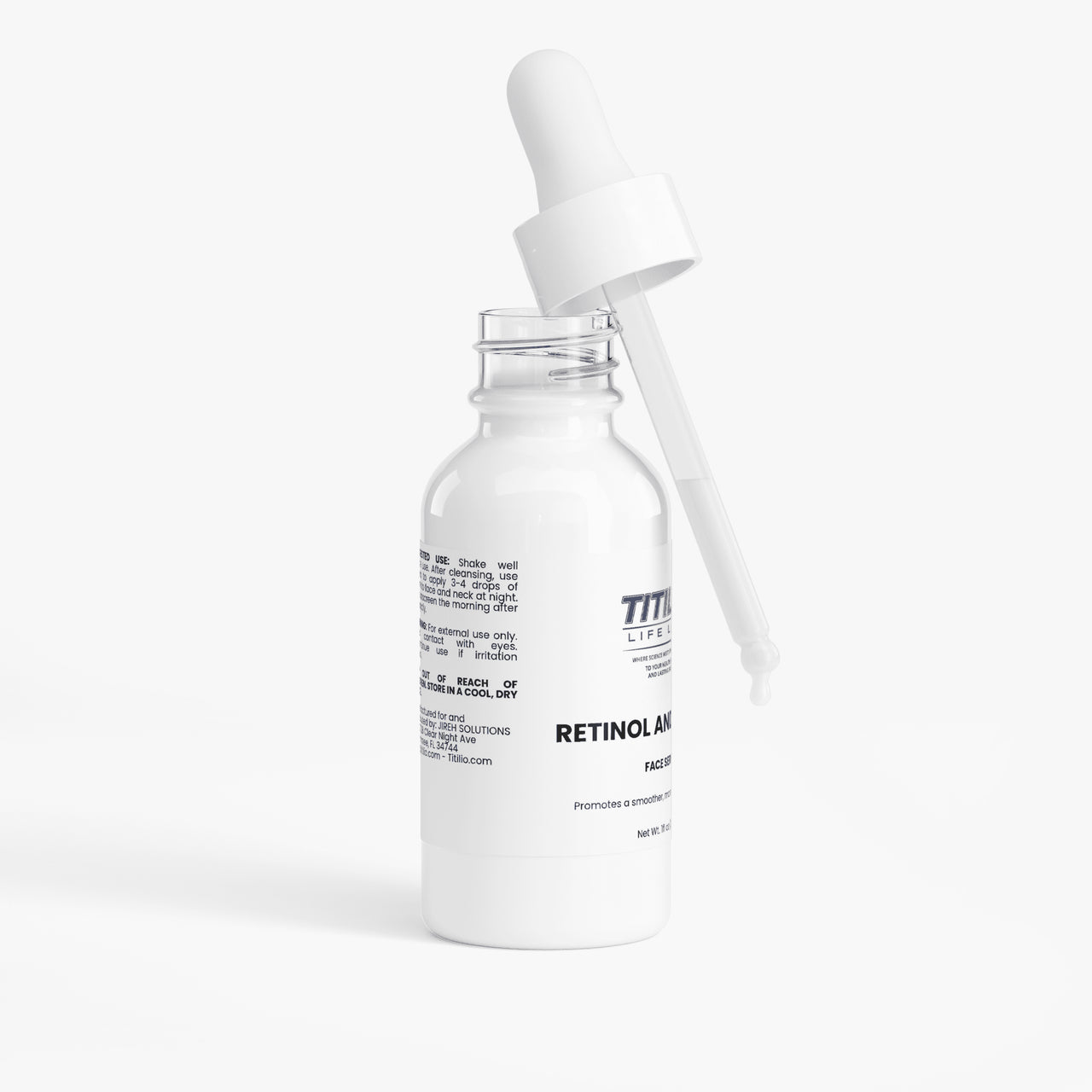 Retinol and Peptide Face Serum Vital Nutra - Titilio Life Labs - Titilio.com