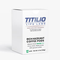 Rich Hazelnut Coffee Pods Vital Nutra (Medium Roast) - Titilio Life Labs - Titilio.com