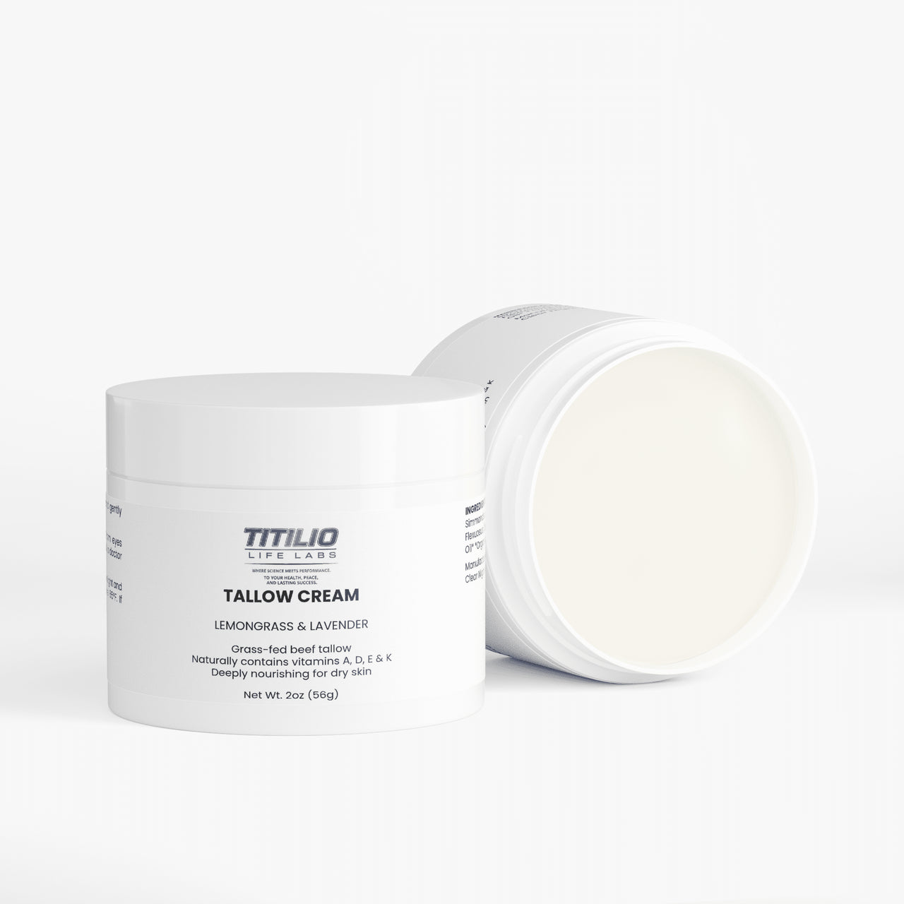 Tallow Cream Lemongrass & Lavender Vital Nutra - Titilio Life Labs - Titilio.com