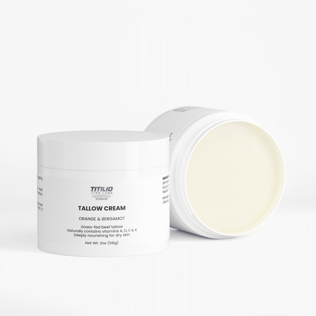 Tallow Cream Orange & Bergamot - Titilio Life Labs - Titilio.com