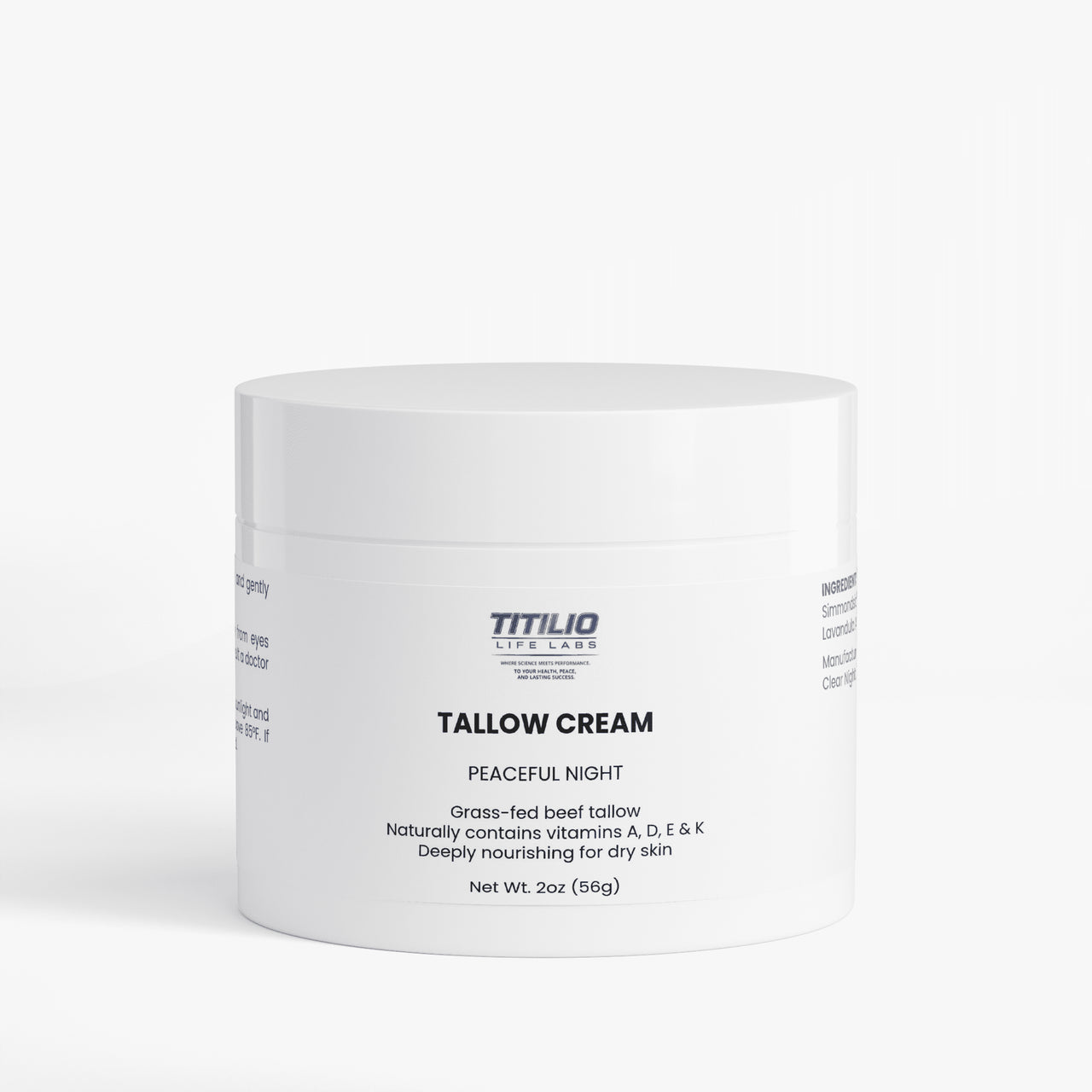 Tallow Cream Peaceful Night Vital Nutra - Titilio Life Labs - Titilio.com