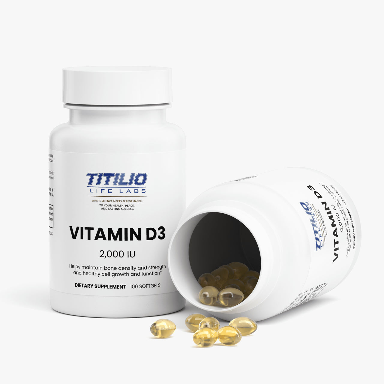 Vitamin D3 2,000 IU Vital Nutra - Titilio Life Labs - Titilio.com